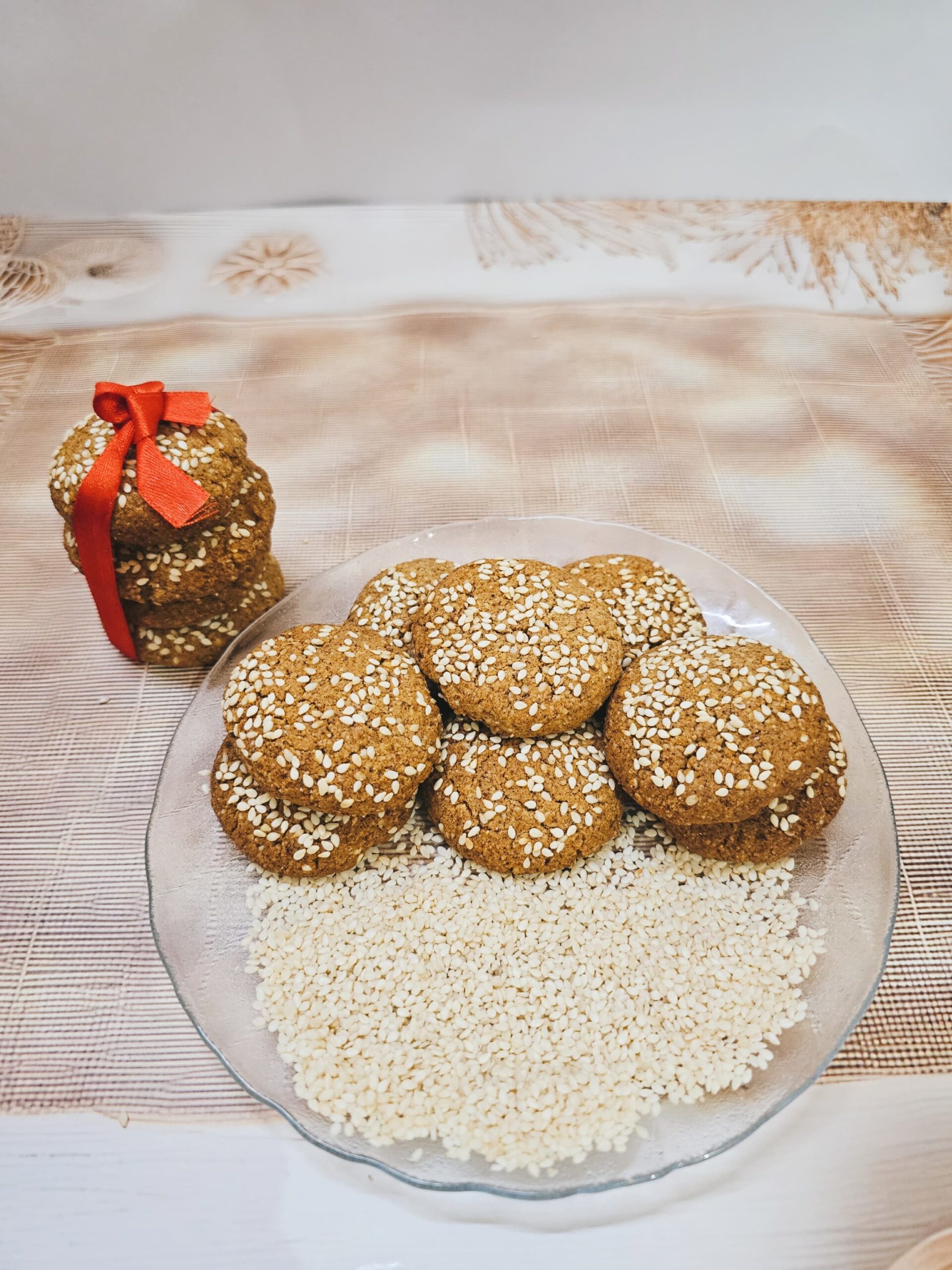 Oats Sesame Seed Cookies
