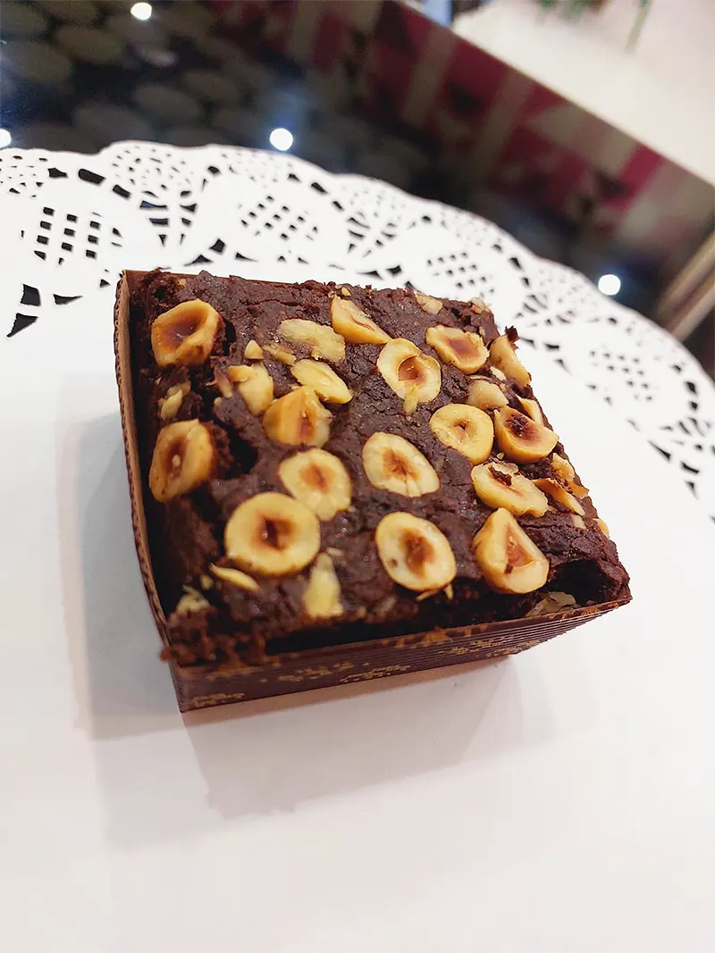 Home Baked Hazelnut Brownie